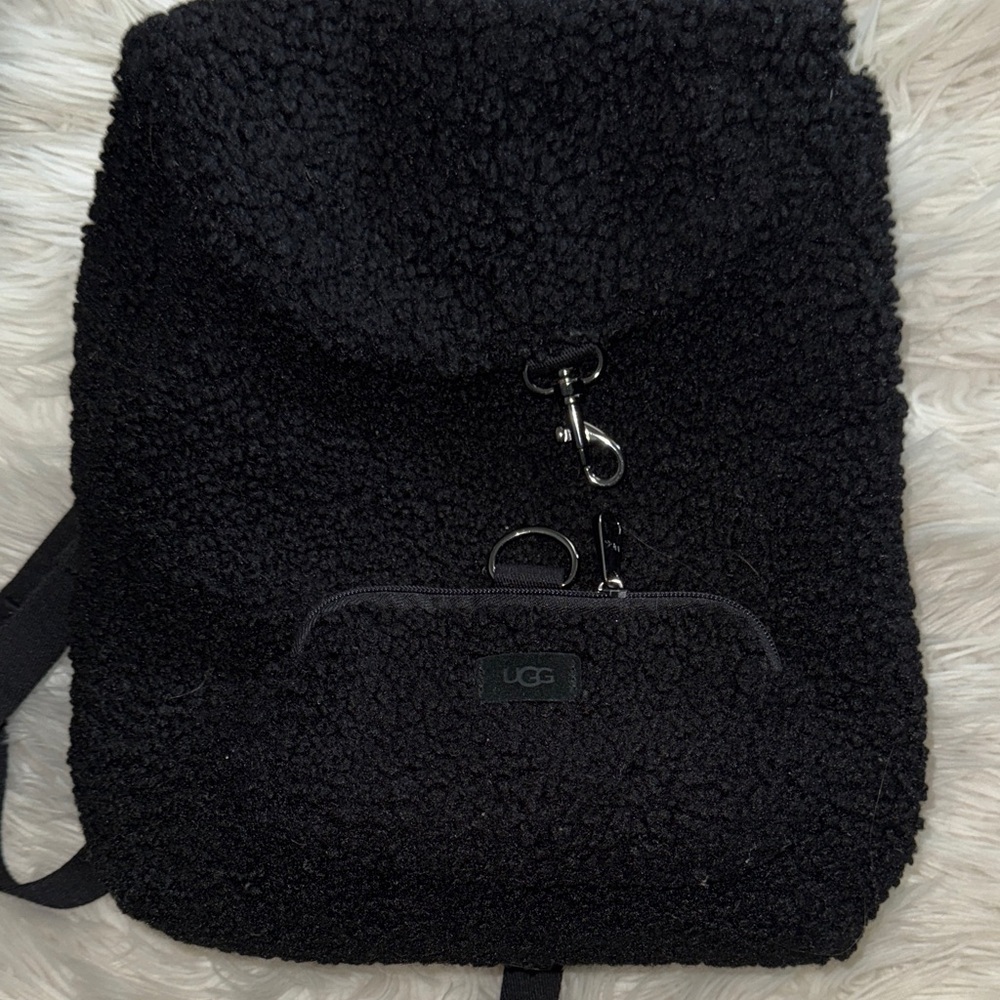 UGG Mini Black Fleece Backpack